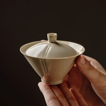 Gohobi Handmade Green and Beidge Gaiwan