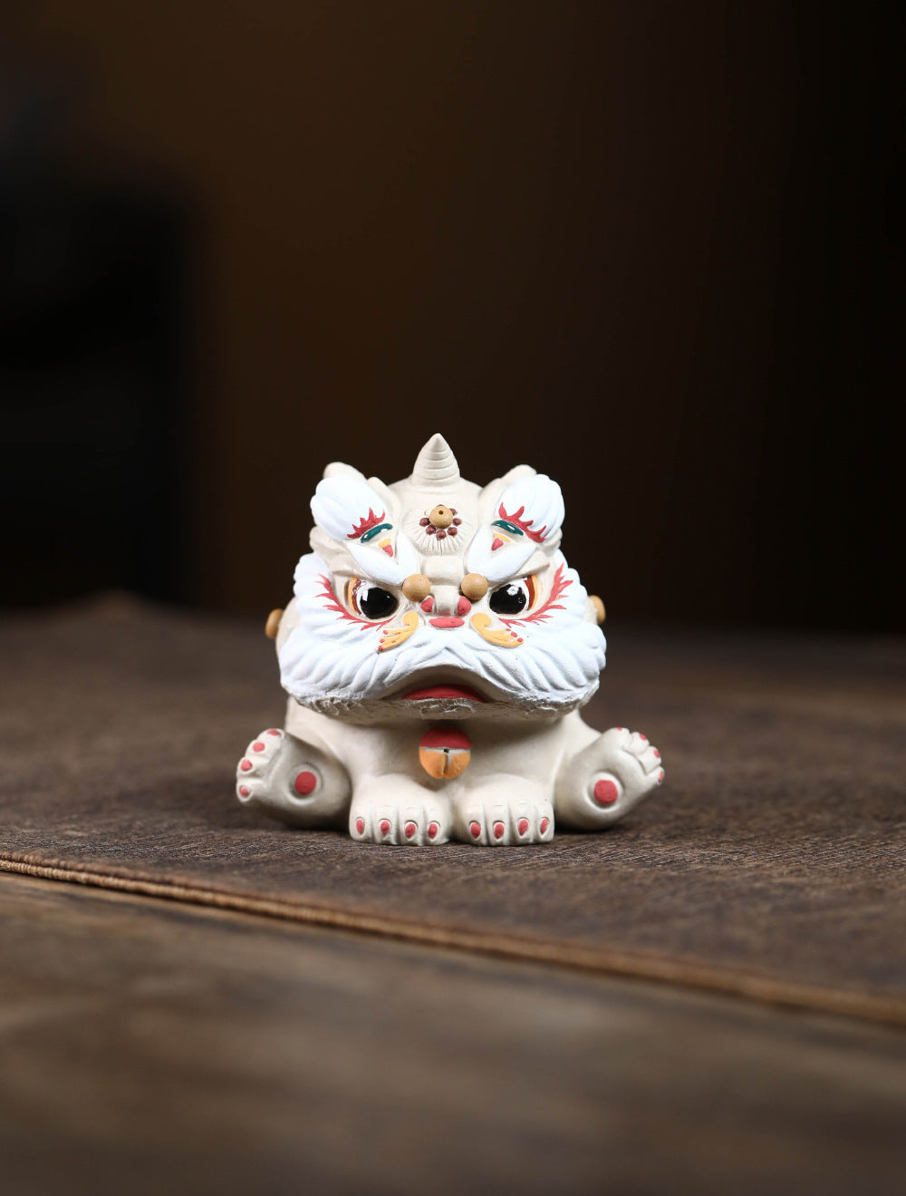 Gohobi Yixing Purple Clay Lion Dance Tea Pet – Handmade Guardian Ornament