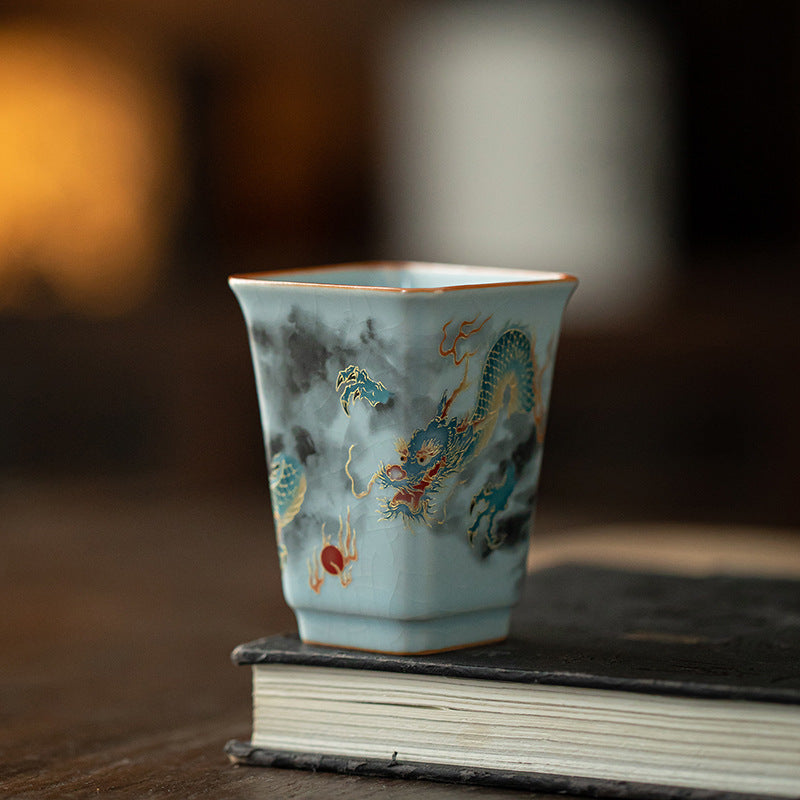 Gohobi Square Dragon Teacup