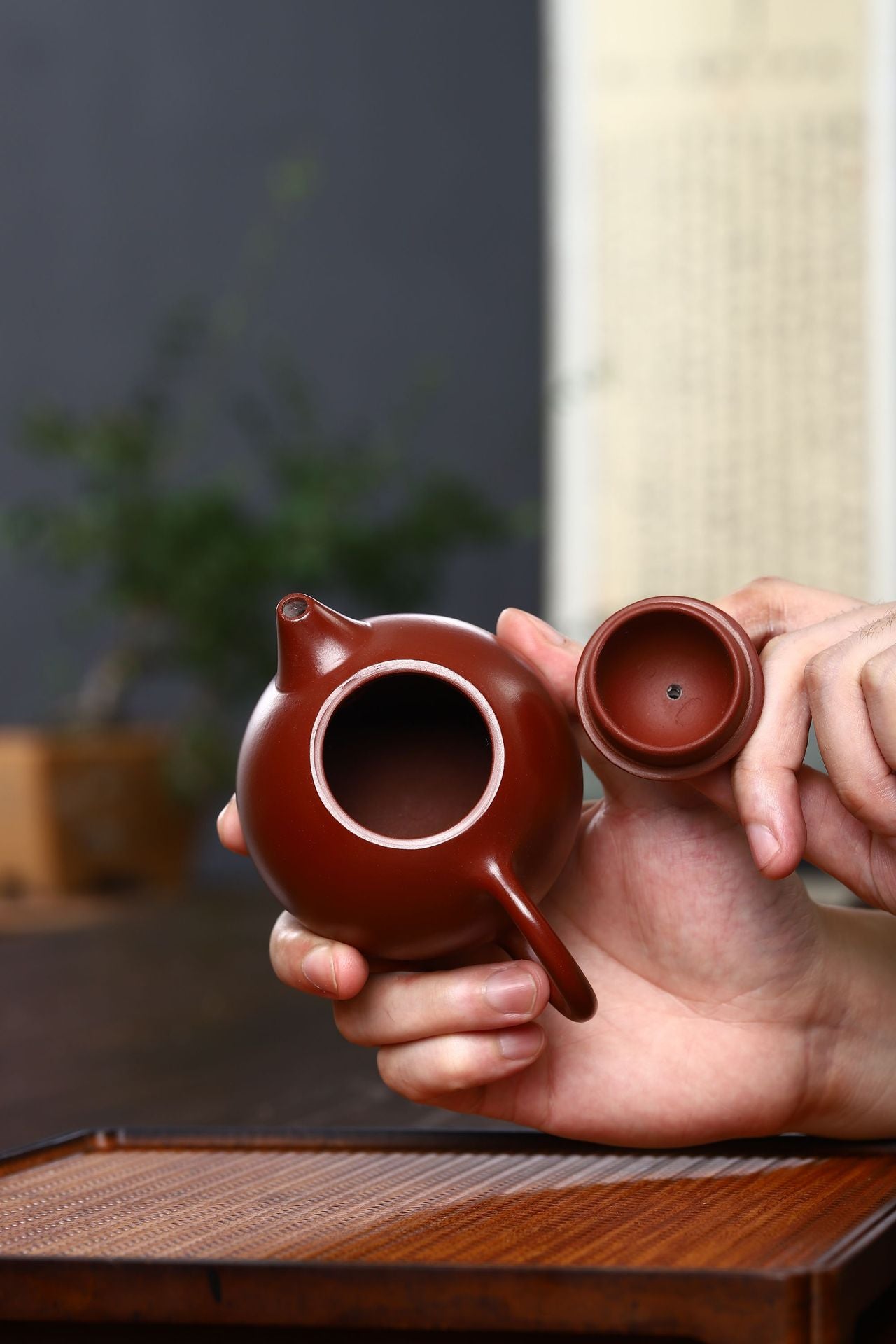 Gohobi Yixing Red Clay Dragon Egg Teapot