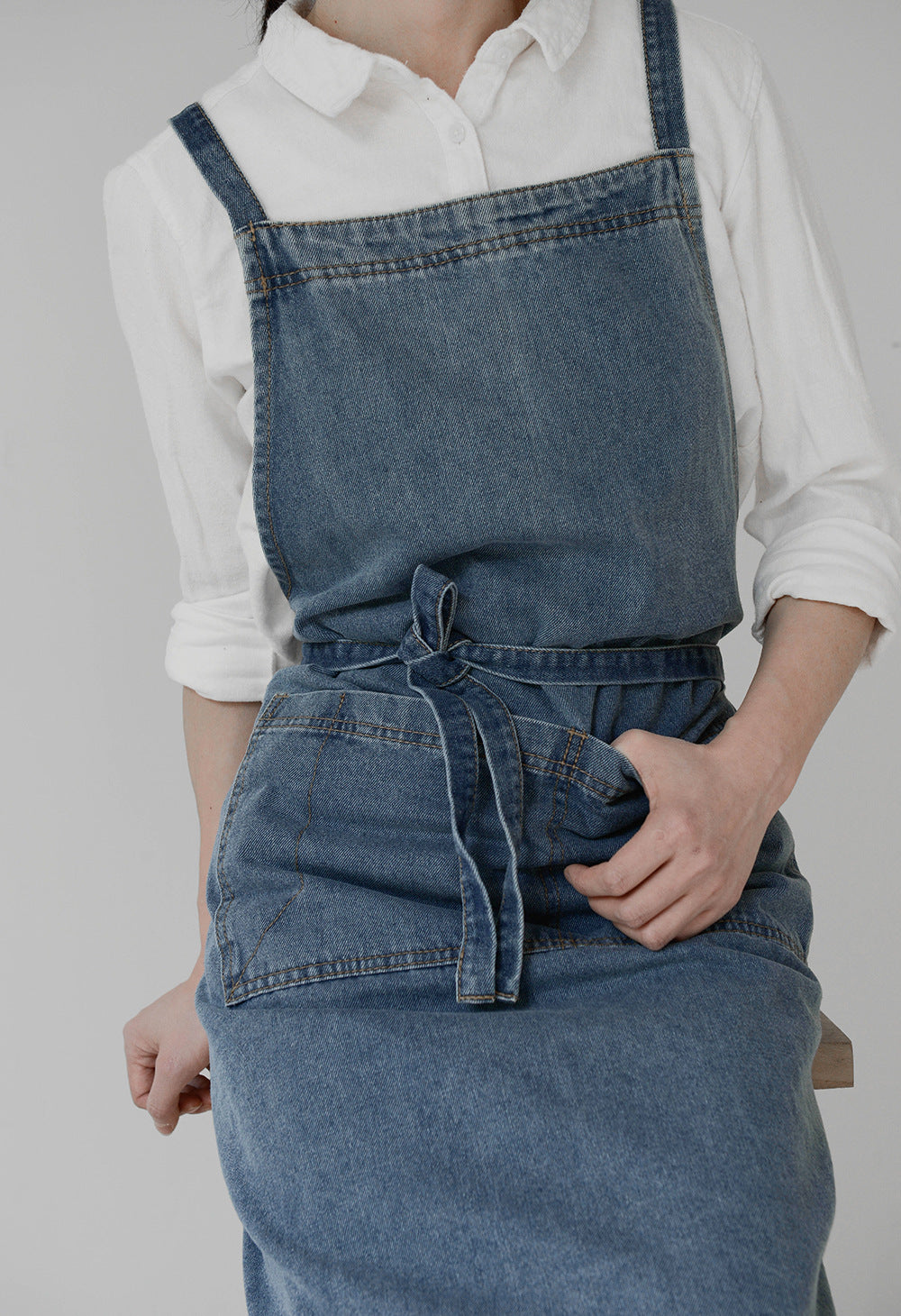Gohobi Heavy-Duty Cotton Canvas Denim Apron