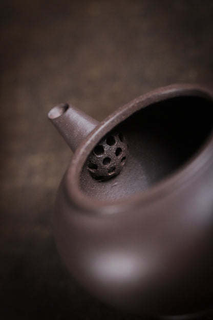 [Chingshui Tang 青水堂] Handmade Yixing Celadon Zisha Clay Shui Ping Teapot 100ml – Original Ore Tianqing Clay Thin-Walled Gongfu Tea Teapot with Built-In Filter