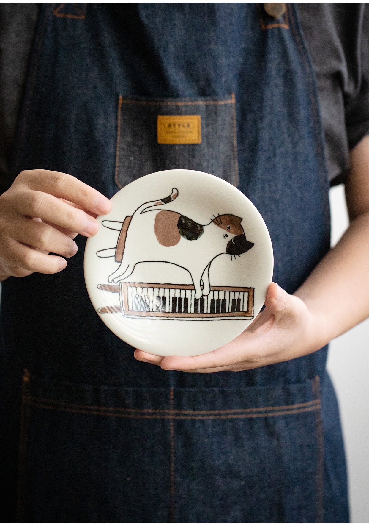 [Made In Japan] Gohobi Japanese Cats Plate