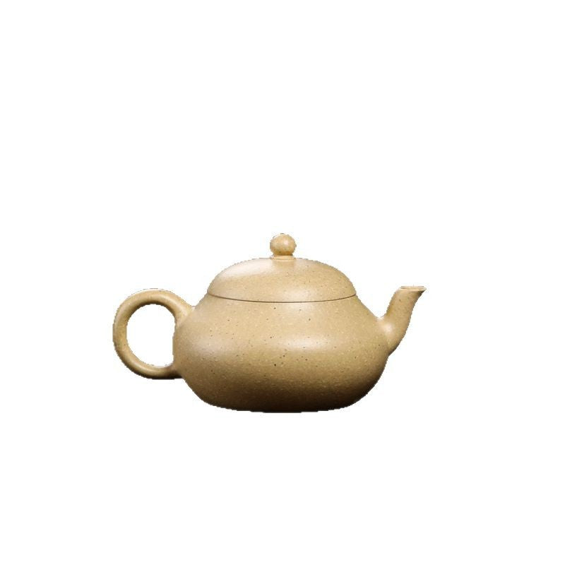 [Chingshui Tang 青水堂] Handmade Yixing Green Zisha Clay Junde Teapot – 110ml “Ben Lü” Clay Gongfu Teapot with Inner Push Hole, Thin-Walled Design for Chaozhou Brewing