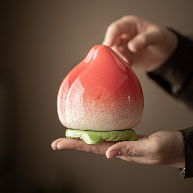 Gohobi Peach Shaped Food Container Storage