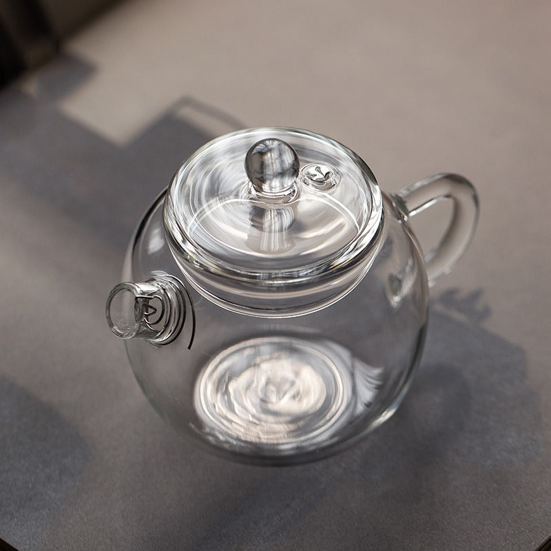 Gohobi Glass Small Teapot and Tray