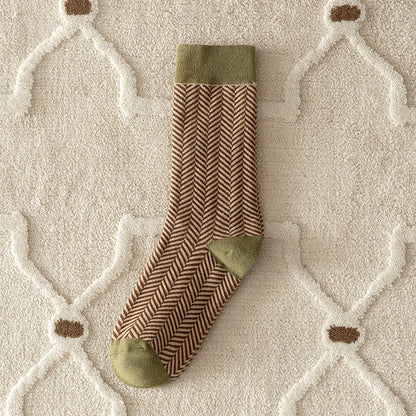 SnuggleWarm Retro Japanese Cotton Socks