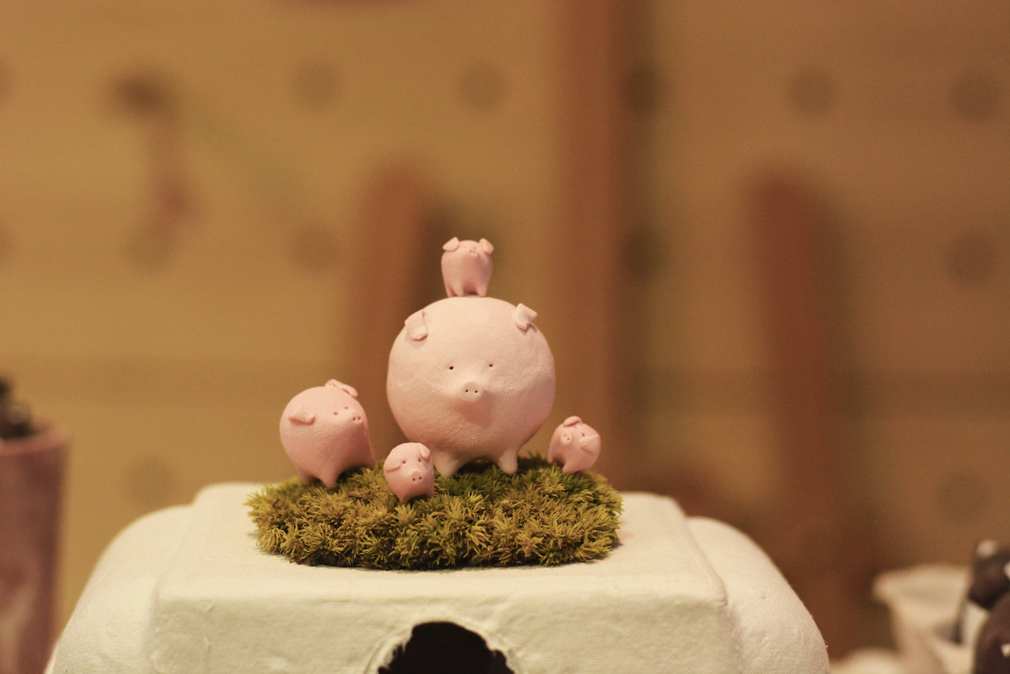 Gohobi x Little Diary Handmade Ceramic Pink Pig