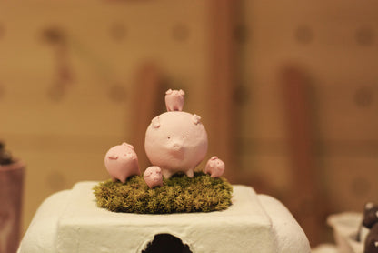 Gohobi x Little Diary Handmade Ceramic Pink Pig