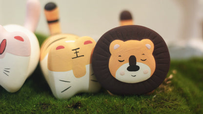 Gohobi x Little Diary Handmade Ceramic Lion Tiger Leopard