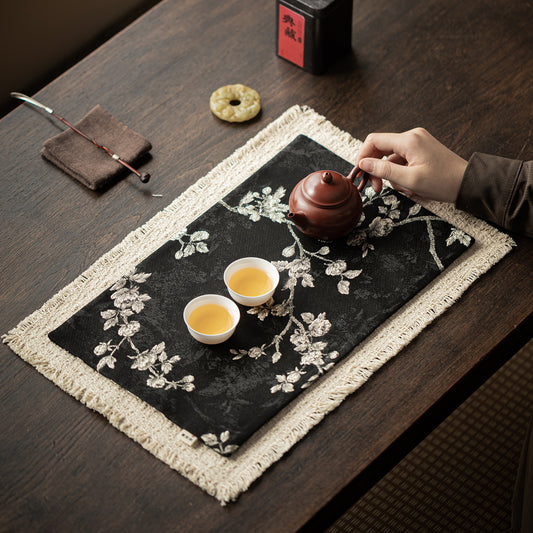 Gohobi Guofeng Brocade Tea Banquet Double-Sided Embroidered Tea Towel