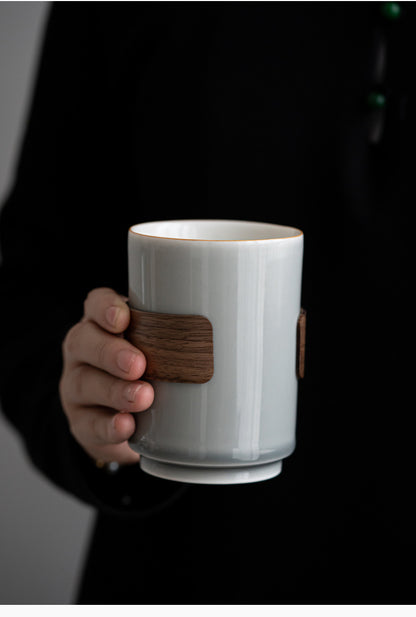 Gohobi Japanese Style Ice Grey and Green Tea Cup 001