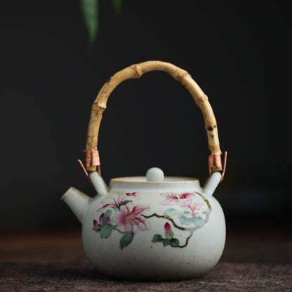 Gohobi Hand-painted Floral Tea Set Teapot Tea cup