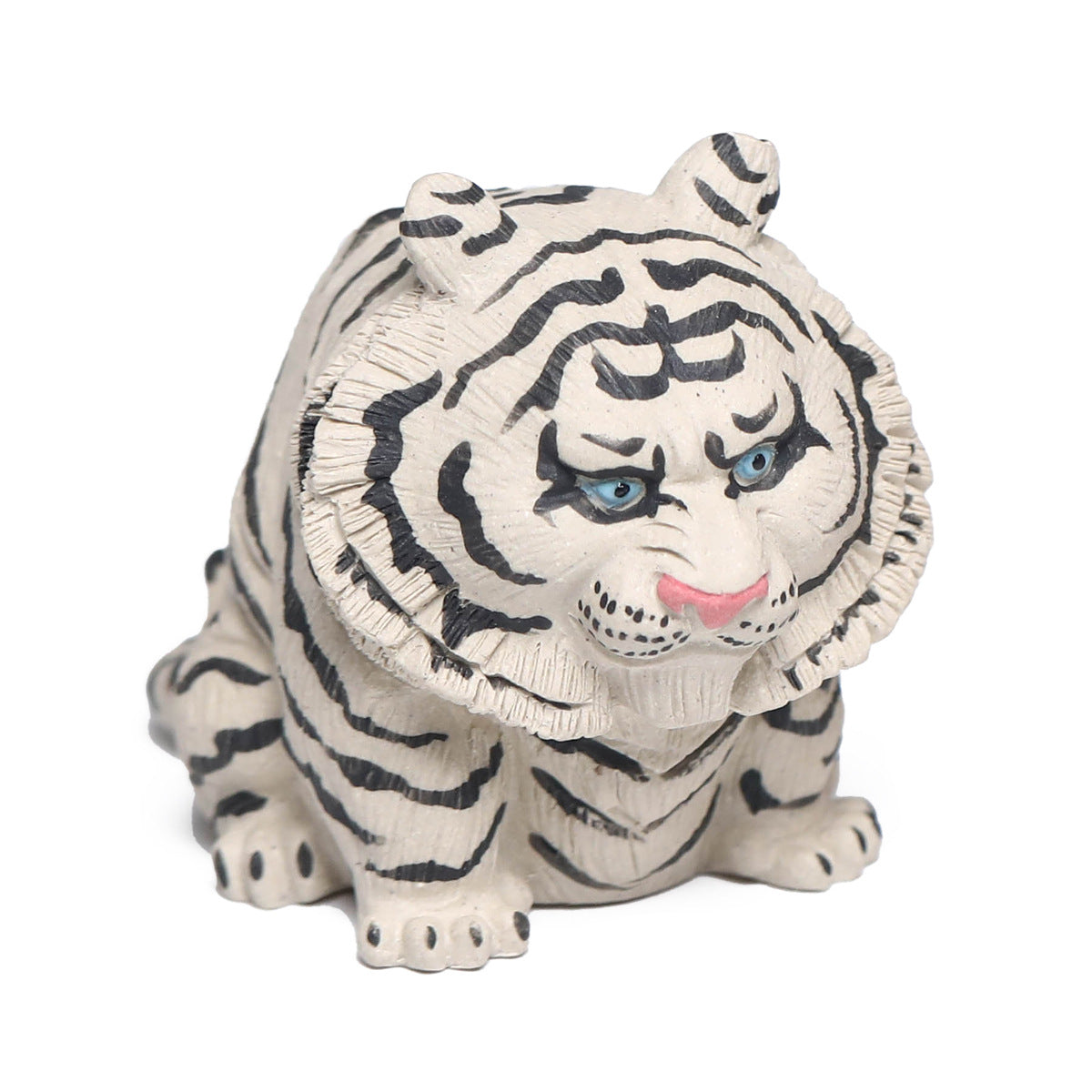Gohobi Yixing Purple Clay Lucky Tiger Tea Pet – Hand-Painted Zisha Ornament