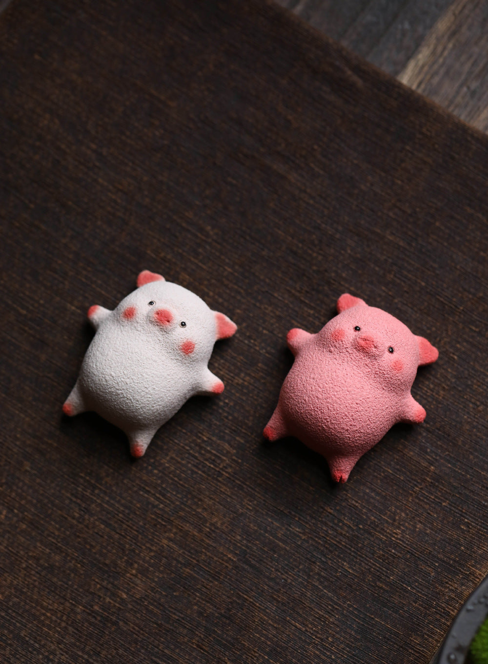 Gohobi Yixing Purple Clay Twelve Zodiac Pig Tea Pet – Handmade Sleeping Pig Ornament