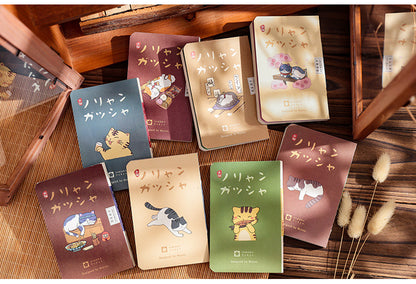 Gohobi Japanese Cat Magnetic Notebook, Monthly Planner, Study Notebook, Pocket Diary