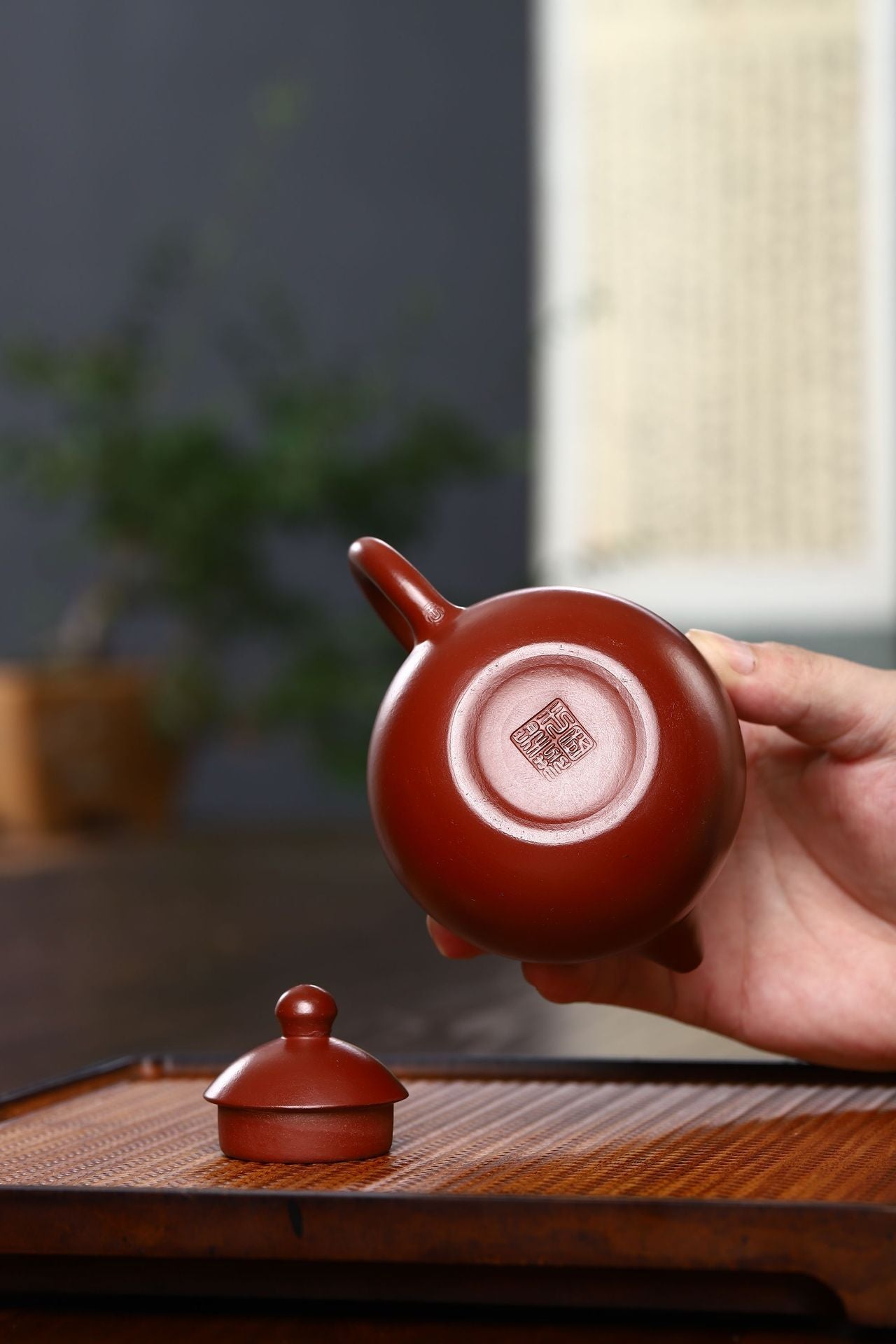 Gohobi Yixing Red Clay Dragon Egg Teapot