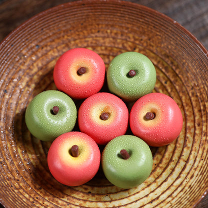 Gohobi Yixing Purple Clay Apple Tea Pet – Handmade Mini Fruit Ornament