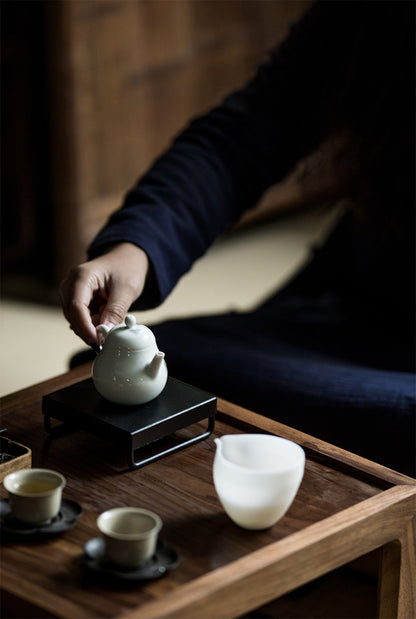 Gohobi Japanese-style Wabi-Sabi Black Square Iron Tray 006