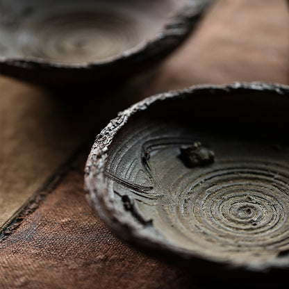 Gohobi Handmade Wabi-Sabi Serving Tray Teapot Tray Plate