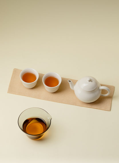 Gohobi Rustic Ash Glaze Travel Tea Set