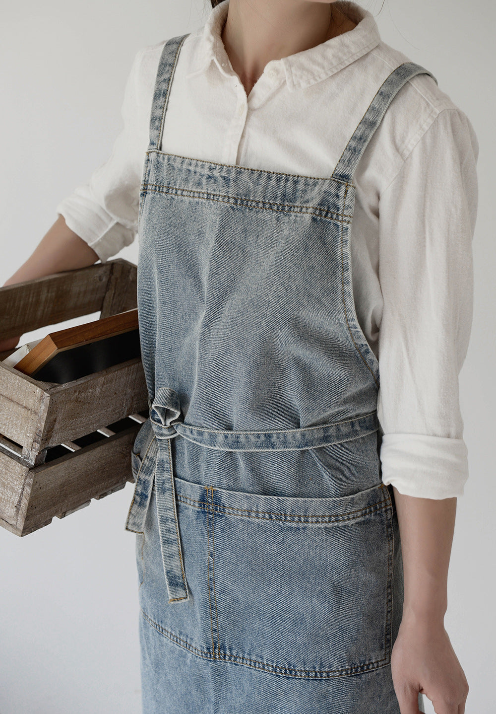 Gohobi Heavy-Duty Cotton Canvas Denim Apron