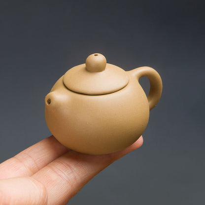 Gohobi Handmade Ceramic YiXing Clay Mini Teapot Ornament Tea pet