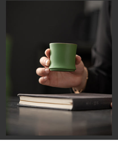 Gohobi Green Bamboo Knot Tea Cup