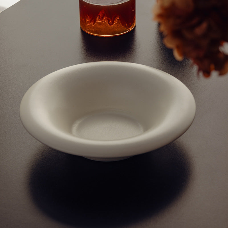 Assiette à soupe occidentale peinte Jinshu mate de 7,5 pouces, assiette à légumes ménagère, hôtel, restaurant, vaisselle en céramique