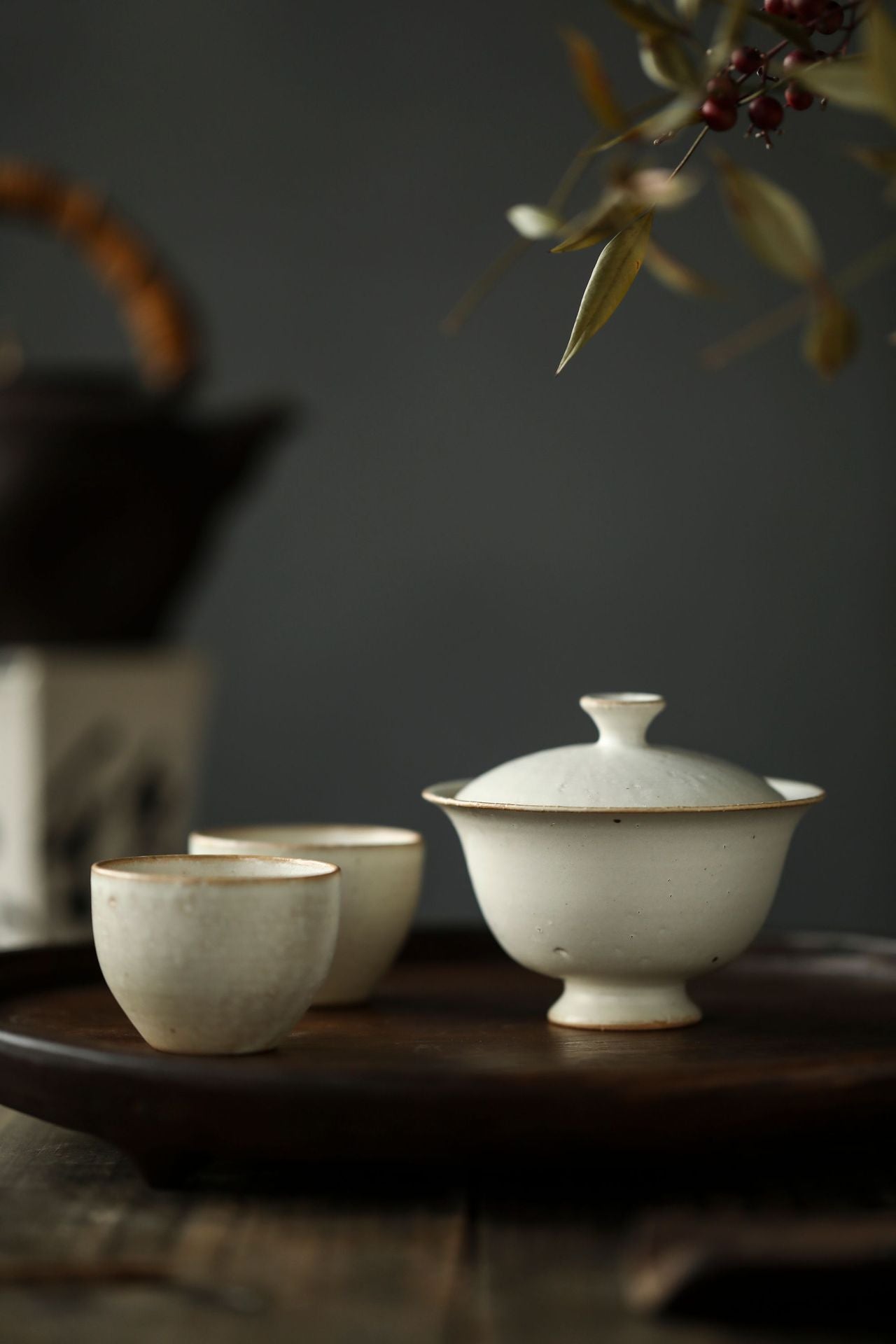 Gohobi Jingdezhen Artisan Japanese-Style High-Footed Gaiwan