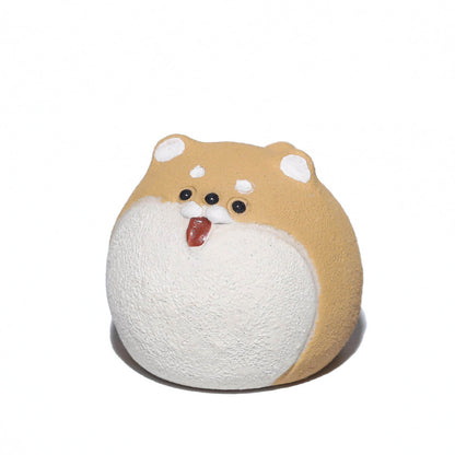 Gohobi Yixing Purple Clay Shiba Inu Tea Pet – Handmade Zodiac Dog Ornament