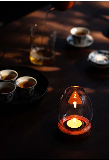 Gohobi Glass Candle Holder