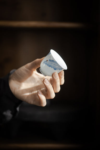 Gohobi Hand-Painted Banana Leaf Teacup