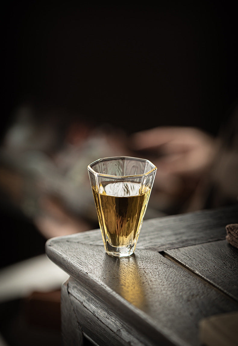 Gohobi High Borosilicate Glass Gongfu Tea Cup – Transparent Heat-Resistant Master Cup and Aroma Cup