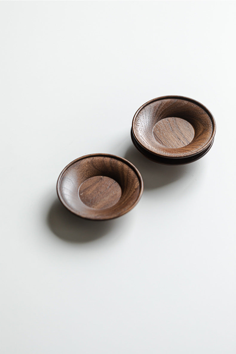 Gohobi Black Walnut Wood Tea Coaster – Solid Wood Heat Insulation Tea Mat