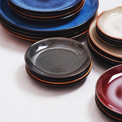 Gohobi Kiln-Change Ceramic Flat Dining Plate