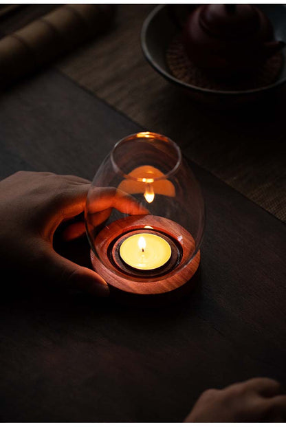 Gohobi Glass Candle Holder