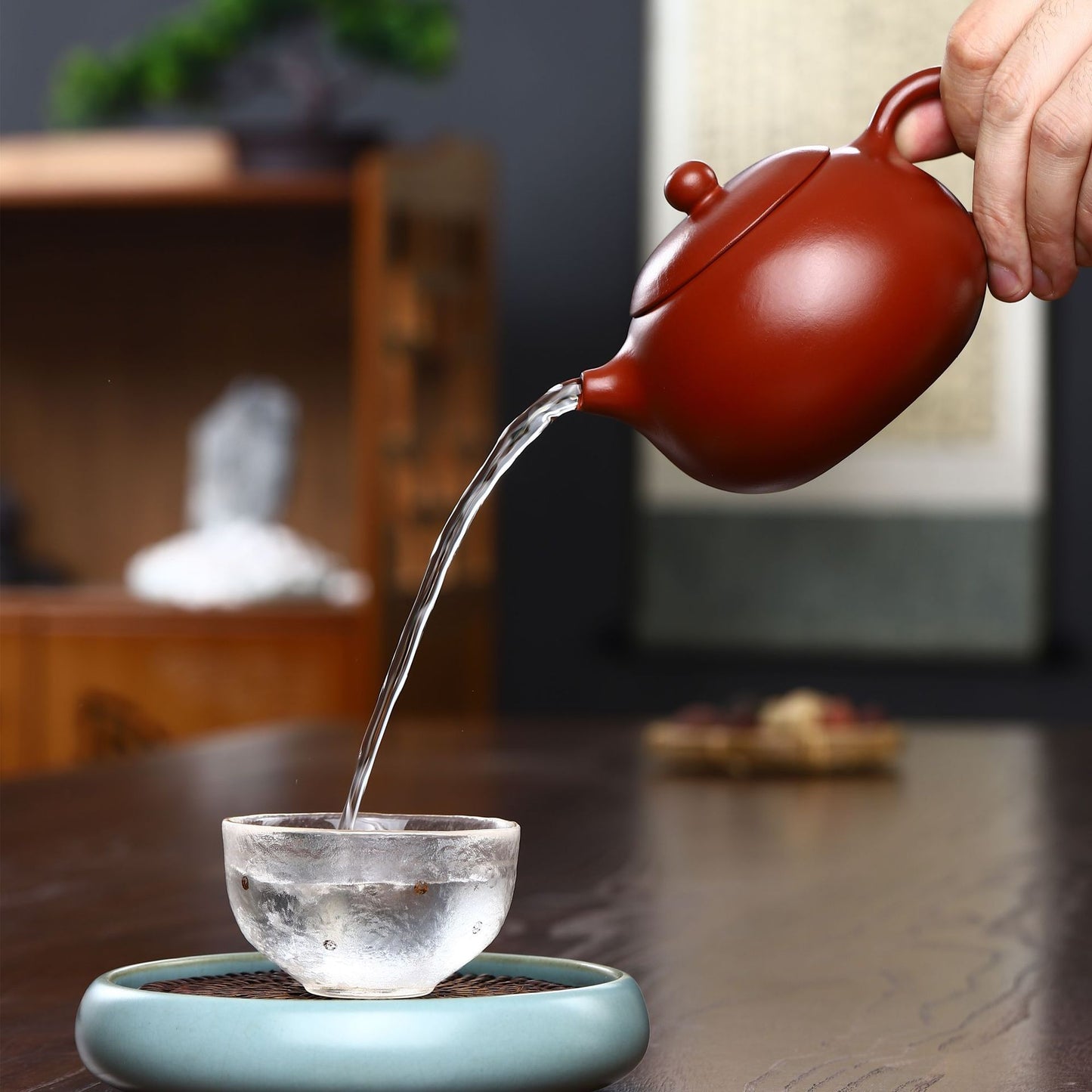 Gohobi Yixing Red Clay Xishi Teapot (350ml)