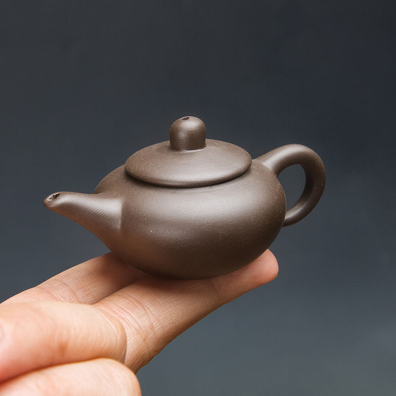 Gohobi Handmade Ceramic YiXing Clay Mini Teapot Ornament Tea pet