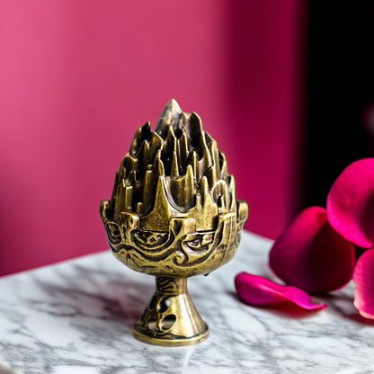 Gohobi Mountain Brass Incense Holder