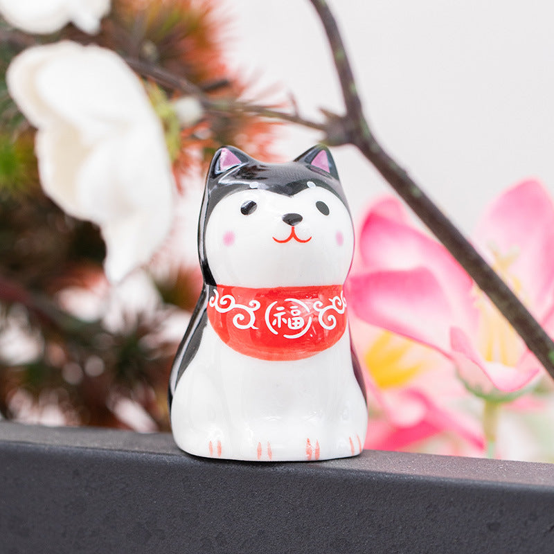 Gohobi Handmade Ceramic Shiba Inu Ornament