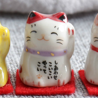 Gohobi Handmade Ceramic Cat Ornament