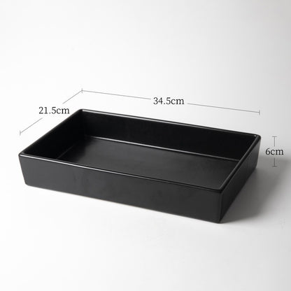 Gohobi Rectangular Ikebana Ceramic Vase – Japanese Style Flower Arrangement Vessel