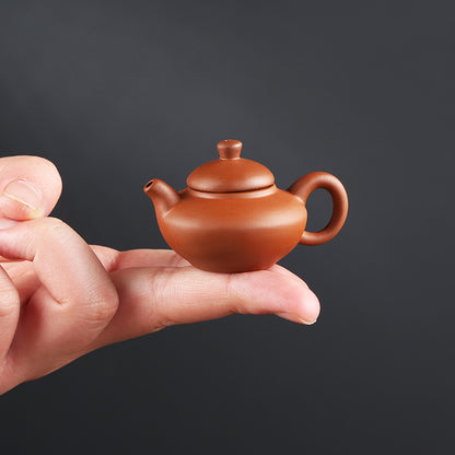 Gohobi Handmade Ceramic YiXing Clay Mini Teapot Ornament Tea pet