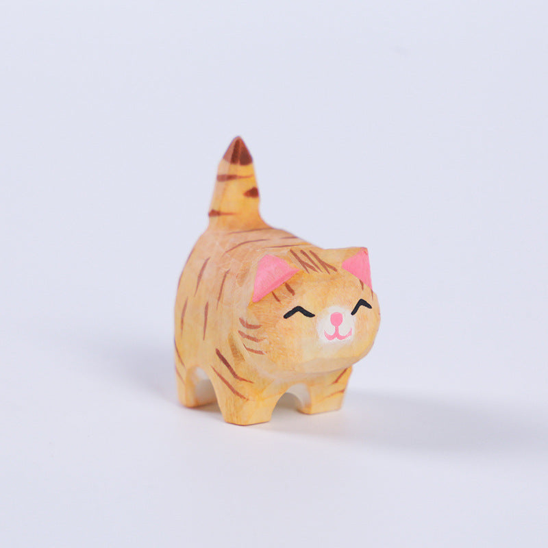 Gohobi Handcrafted Wooden Dogs and Cats Ornament