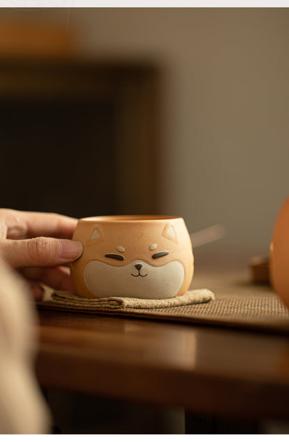 Gohobi Hand-painted Shiba Inu Master Tea Cup Coffee Mug