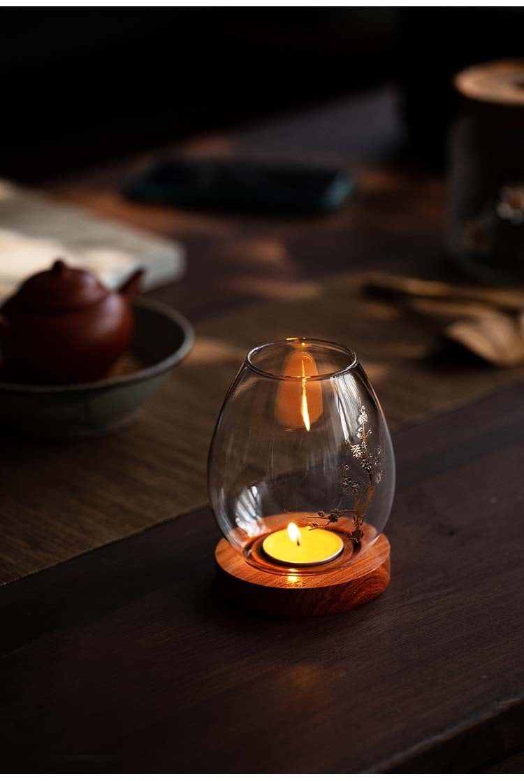 Gohobi Glass Candle Holder