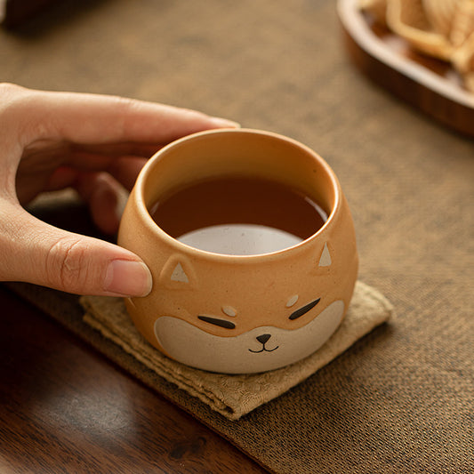 Gohobi Hand-painted Shiba Inu Master Tea Cup Coffee Mug