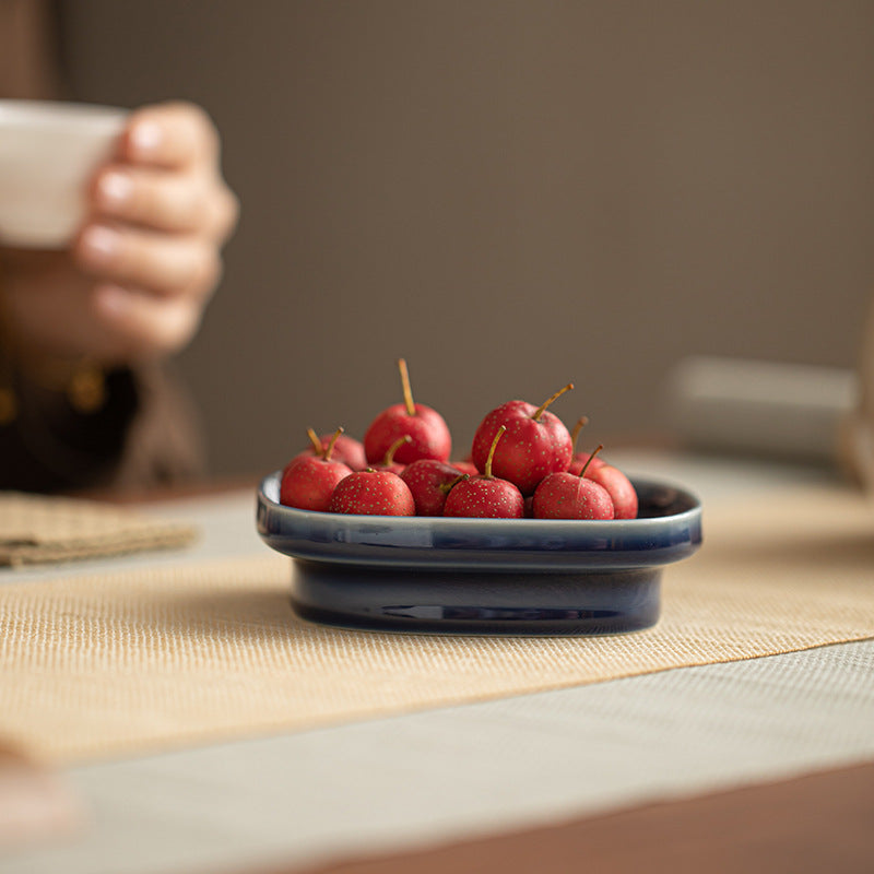 Gohobi Traditional Japanese Glazed Fruit Nuts Small Plate - Wave 009