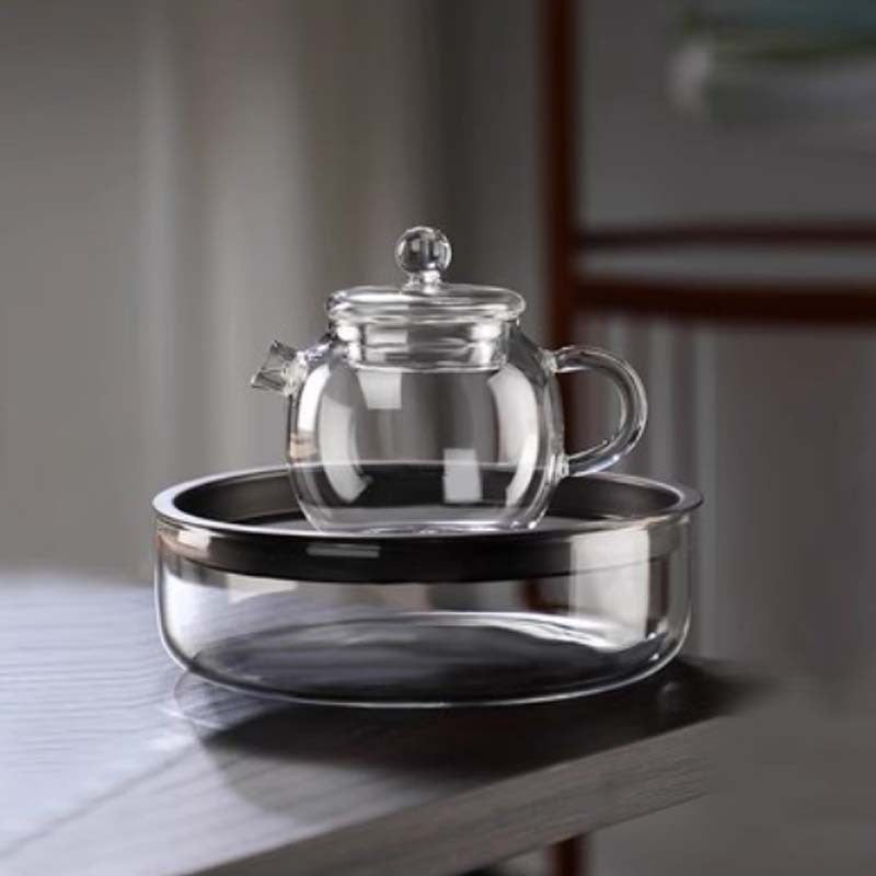 Gohobi Glass Small Teapot and Tray